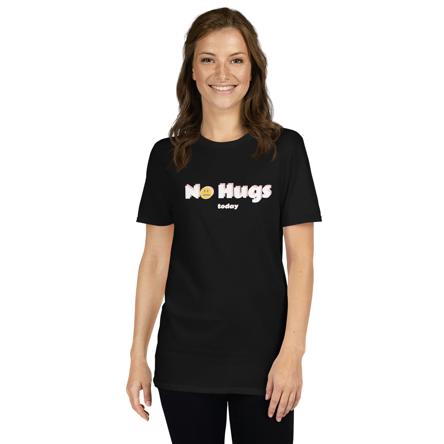 Sleeve Unisex T-Shirt, No hugs today