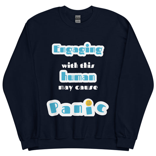 Unisex Sweatshirt - Pre- Shrunk -Unisex - Engaging with This Human